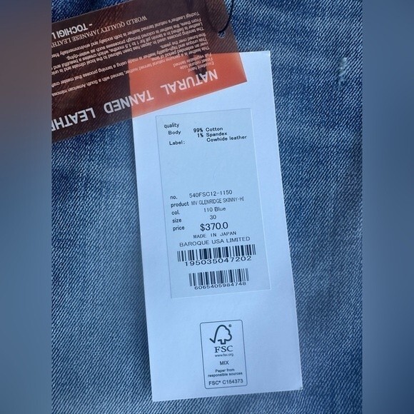 Moussy Vintage Glenridge Skinny High Rise jeans in Blue Size 30 NWT - Picture 3 of 8